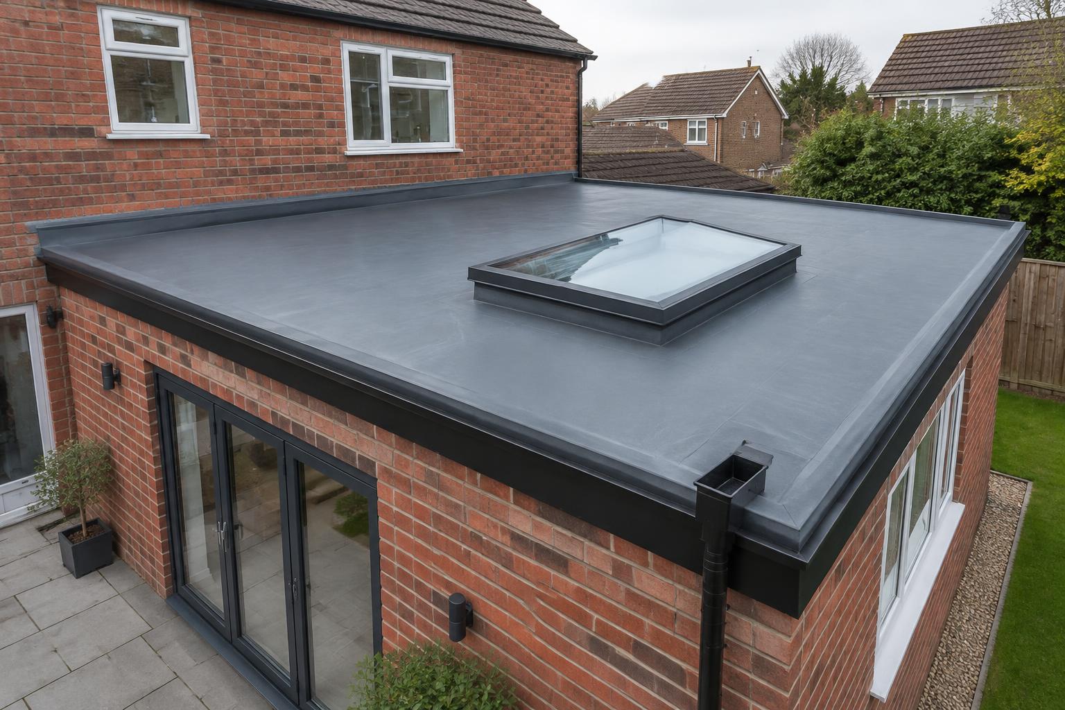 EPDM extension roof in Southampton, Hampshire