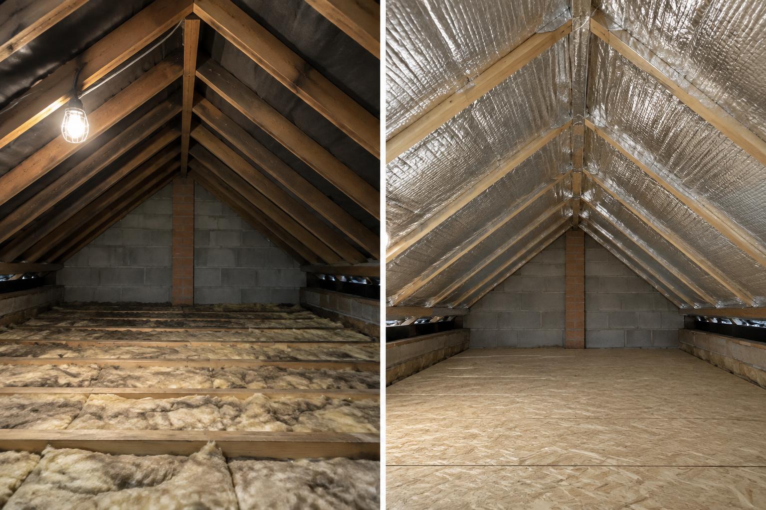 Before and after: SF19 loft insulation in Chichester, West Sussex