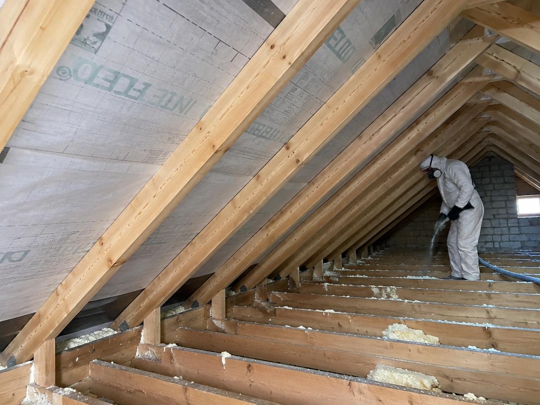Before and after: Spray foam removal in Portsmouth, Hampshire